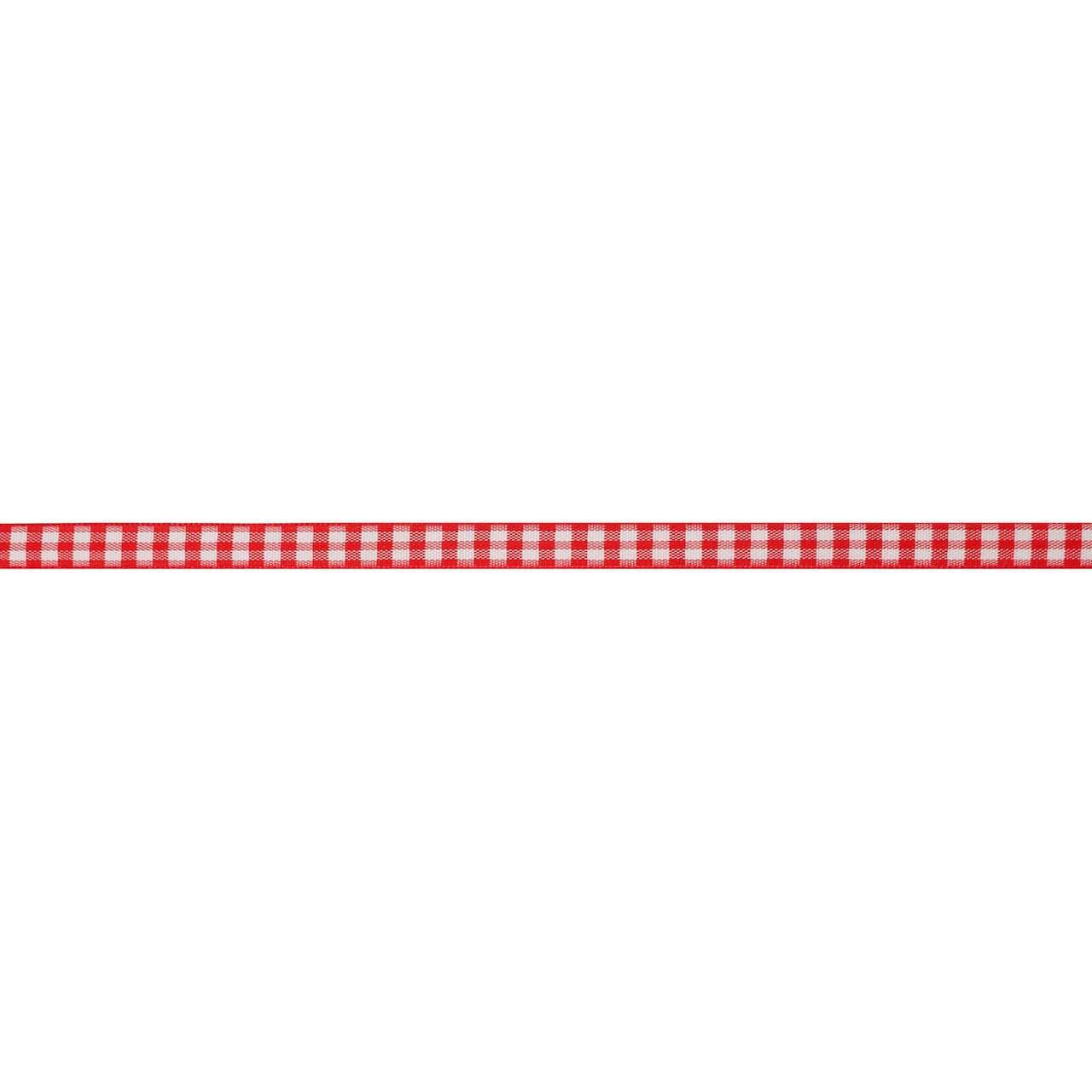 3/8'' x 7yd. Gingham Ribbon by Celebrate It™